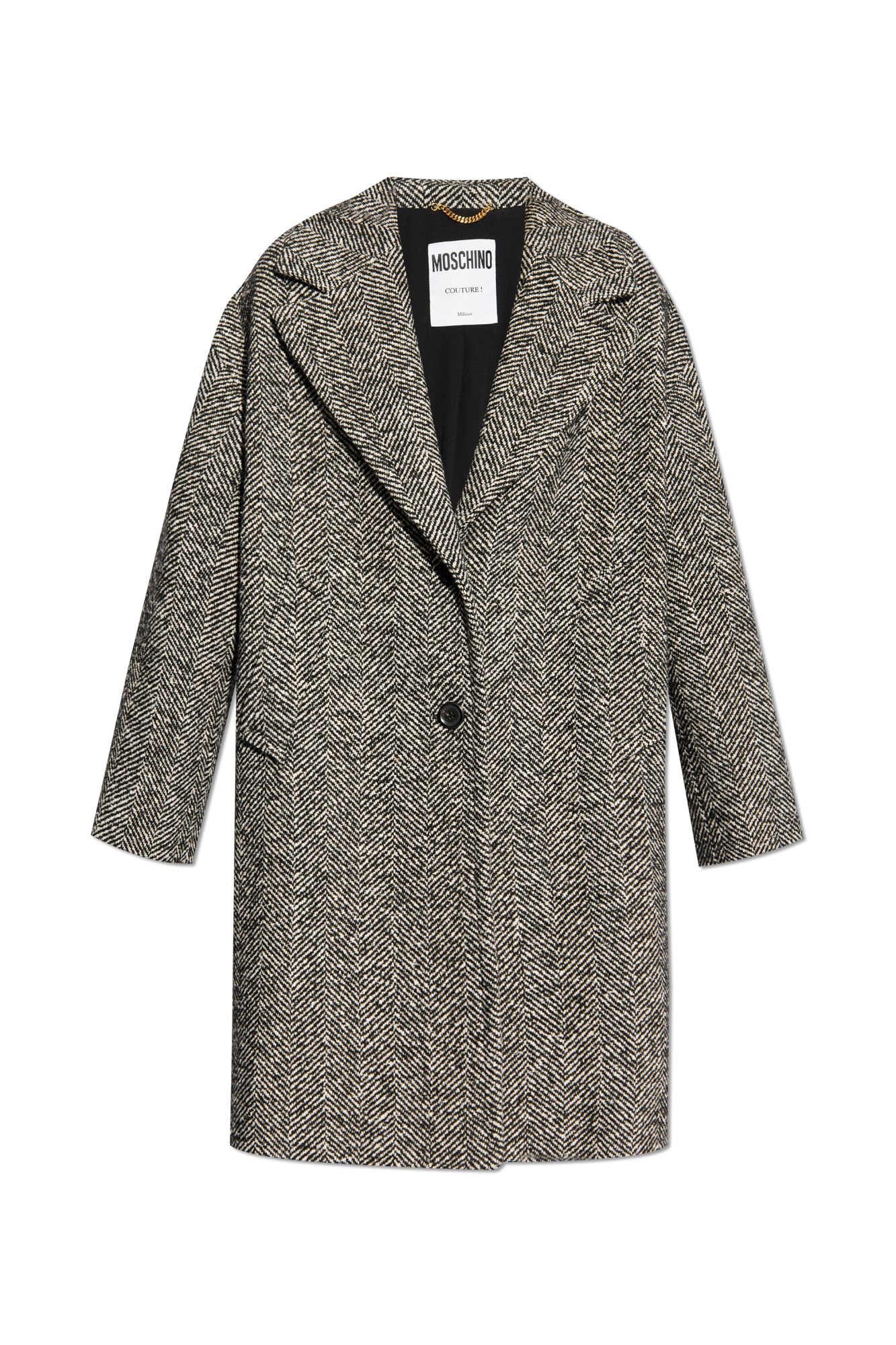 コート MOSCHINO COUTURE Woman Coat Grey 06015417 2497 コート MOSCHINO COUTURE Woman Coat Grey 06015417 2497